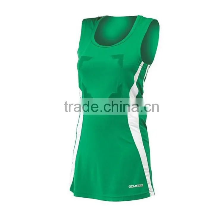 Plus size Sublimated custom girl sex netball jersey and netball dresses skirts with bibs