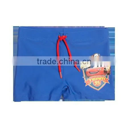 Boy natural red swim shorts beachwear