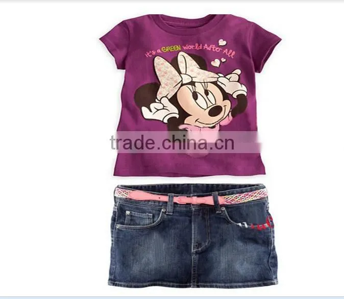 brand new girls minnie clothing sets kids summer cute baby outfits fashion summer clothes