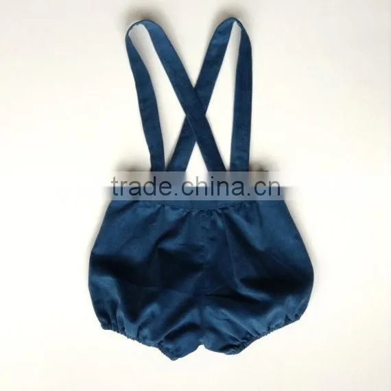 Fashion Baby boy bloomers with straps toddler kids suspender shorts bloomer