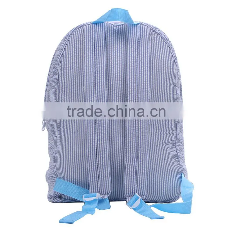 Monogrammed toddle Seersucker Backpack
