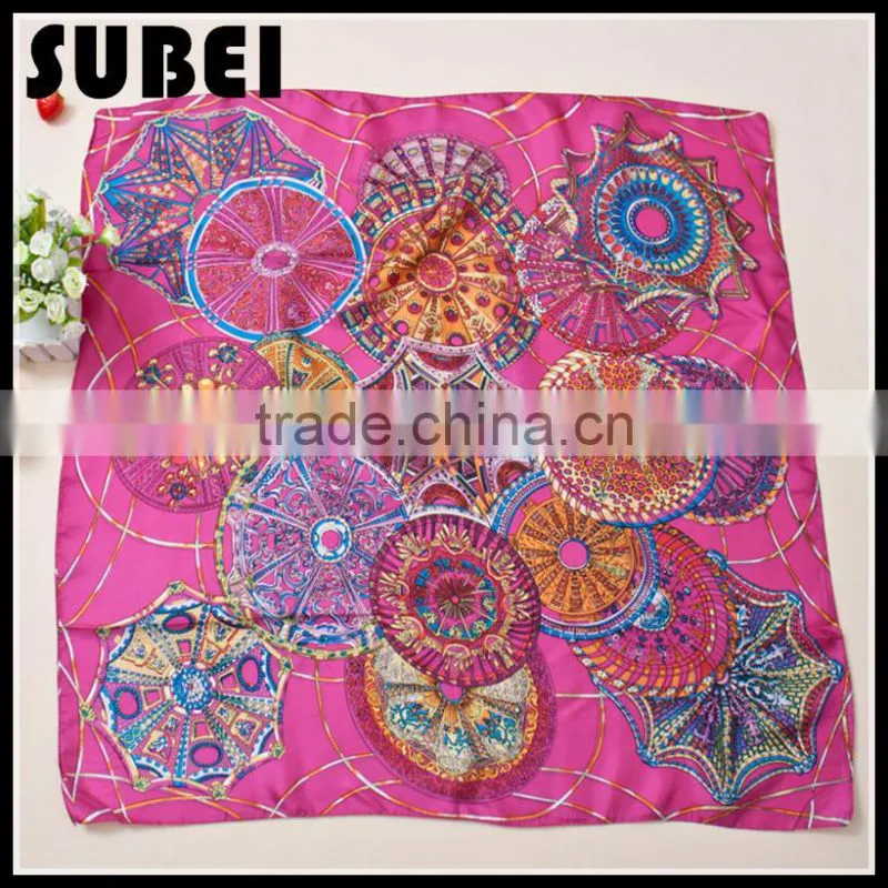 Customized Print Silk Scarf For Women