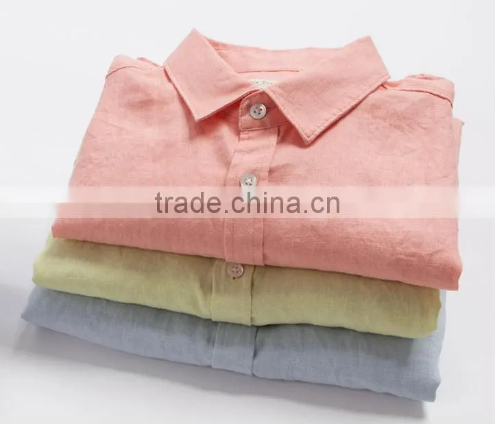 New style Linen and cotton shirt