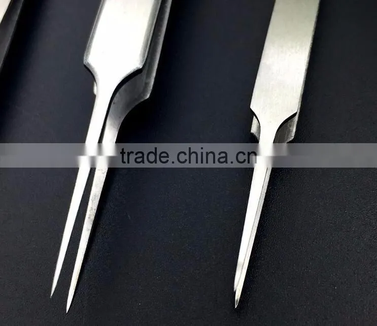 Curved acne clip tweezer extractor needle blackhead Comedones Whitehead remover