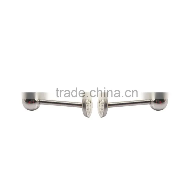 Custom Logo High quality 316L Stainless Steel Fake Spikes Flesh Ear Plugs Piercing Jewelry