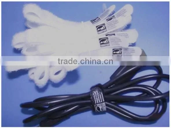 Double sided hook & loop cable tie hook and loop strap