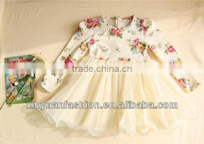 Baby girls lace dress beautiful dress long sleeve