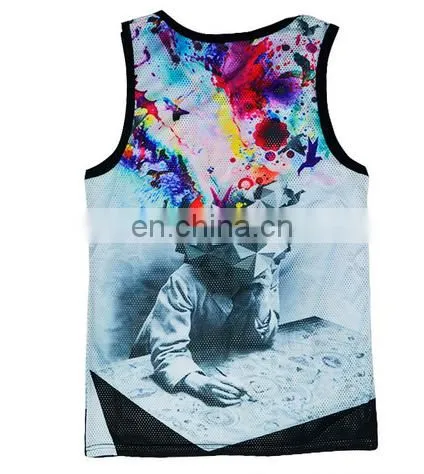 Digital printing and sublimation printing custom tank top