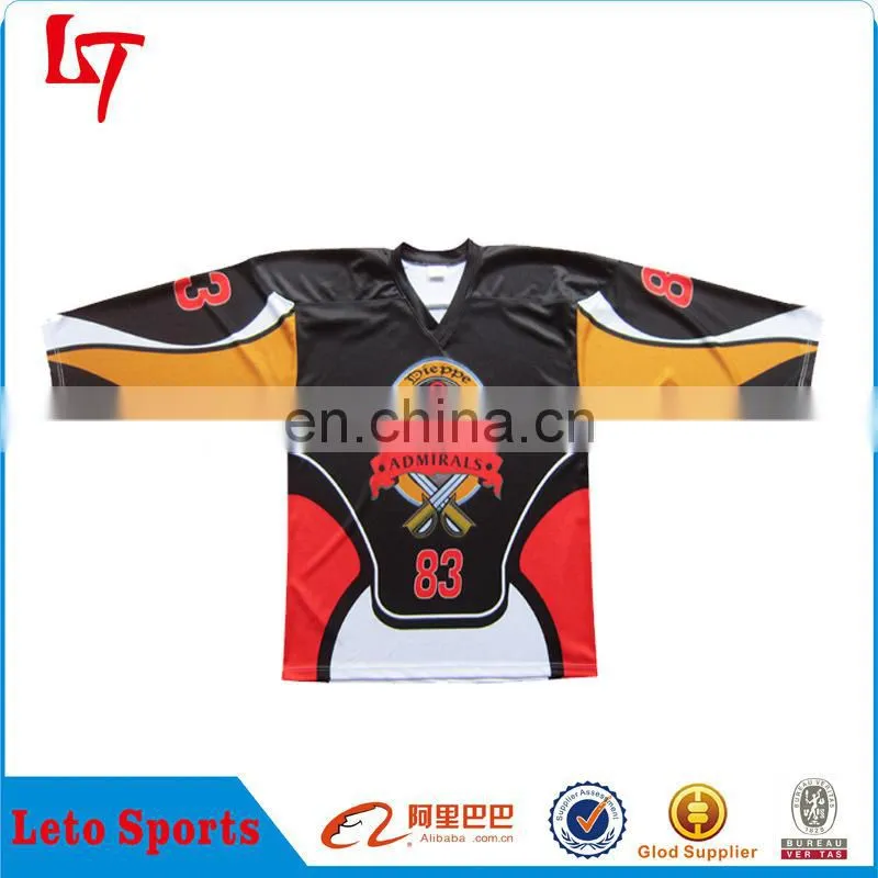 Color block Men's Ice Hockey Jersey /Sublimation Ice Hockey Sports Wear
