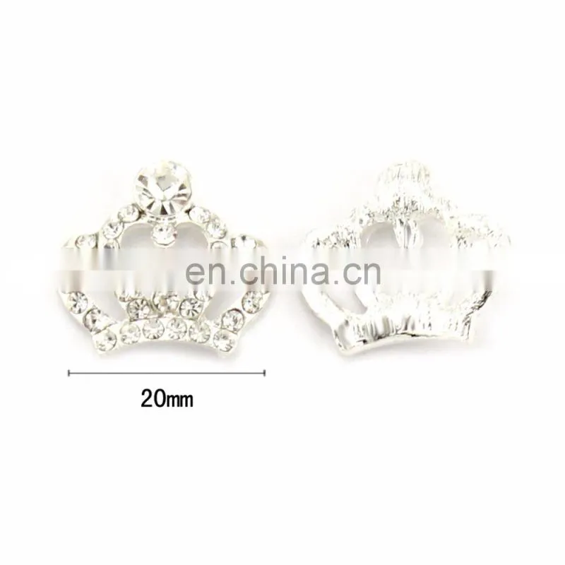 Fashion Style Alloy Rhinestone Tiara Clear Crystal for Accessories Silver Plating