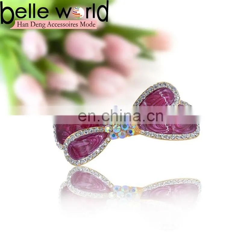 Korean Style Bowknot Rhinestone Barrette Hair Clip
