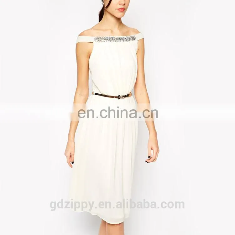 New design warehouse women weeding dress Midi dress