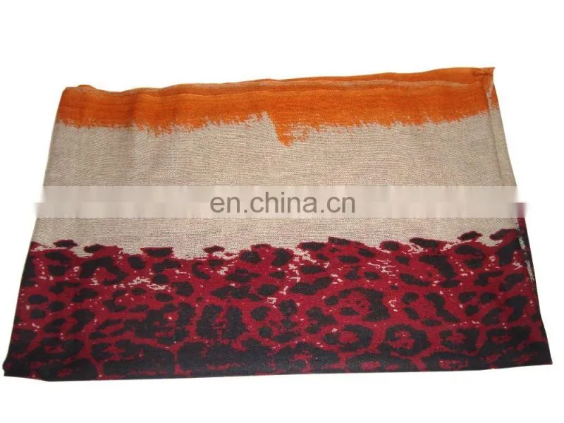 Latest Design Women Fashionable Long Cheap Shawls voile Printed Pashmina