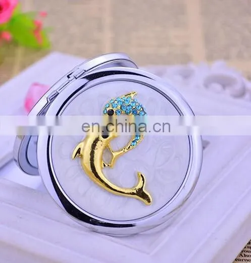 Dolphine Design Your Own Compact Mirror Big Makeup Mirror Portable Cosmetic Mirror