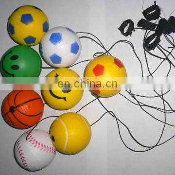 PU stress baseball yoyo ball for kids