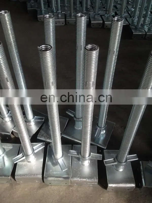 High quality adjustable U head jack base scaffolding for sale