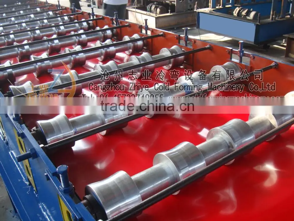 Steel Sheet Roof Panel Double Decker Roll Forming Machine/corrugated roof tile and wall sheets double layer making Line
