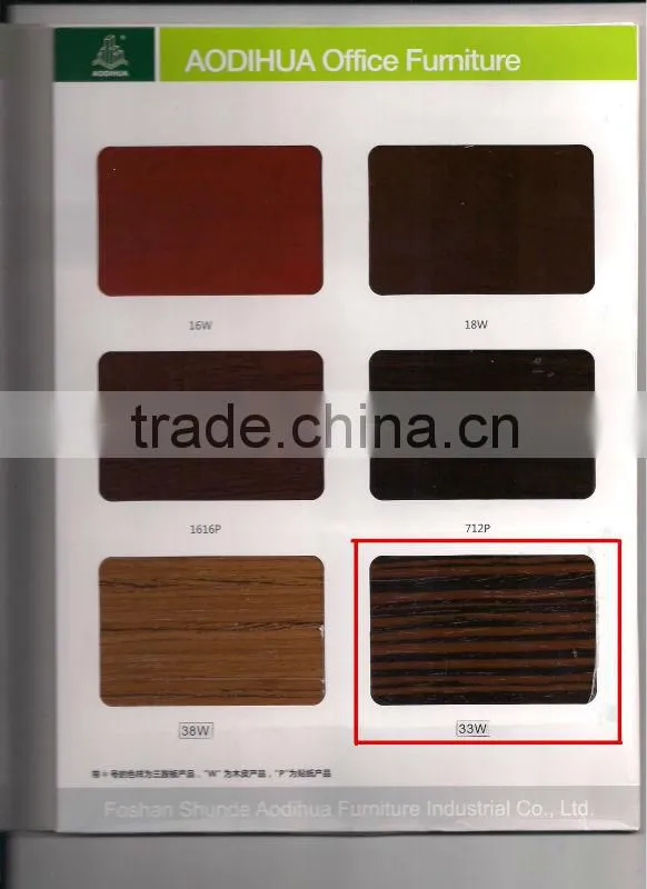 2015# New Hot-selling ebony Wooden executive desk steel frame KF-A04