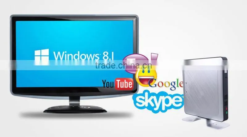 smart pc for educational quad core J1900 fanless cpu embedded with win7 os/2 USB 3.0