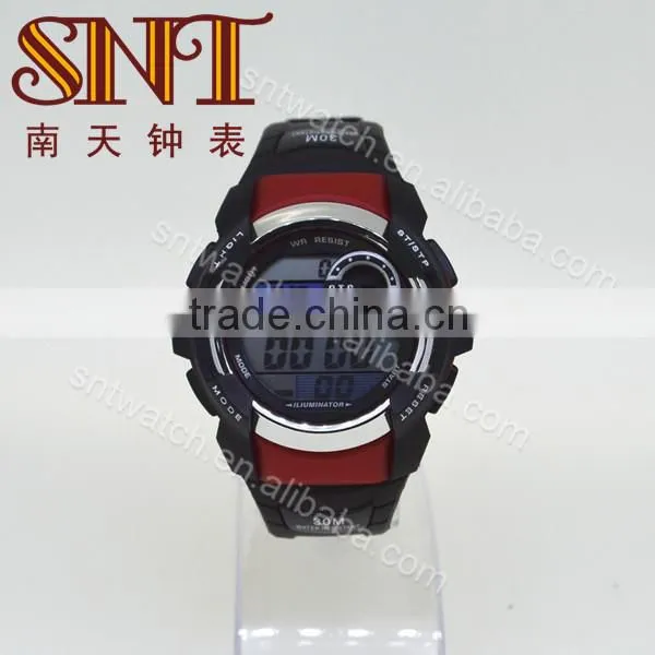 Multifunction digital watch with LCD movement