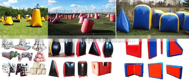 Outdoor Laser Tag Paintball Equipment Inflatables Paintball Obstacles Bunker Field