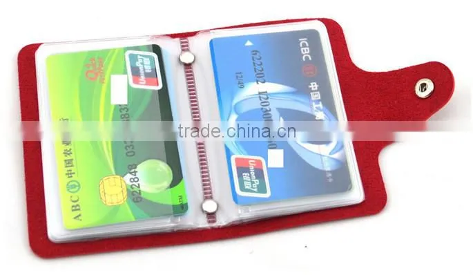 fashion PU PVC card wallet