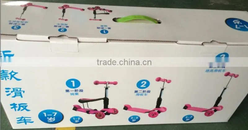 plastic kick three wheel pedal cheap scooter