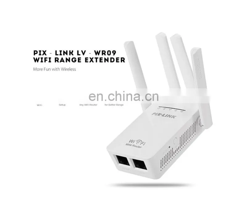 ALLINGE LG3202 WiFi Range Extender 300Mbps Booster With Different Plug 802.11n Signal Booster Amplifier