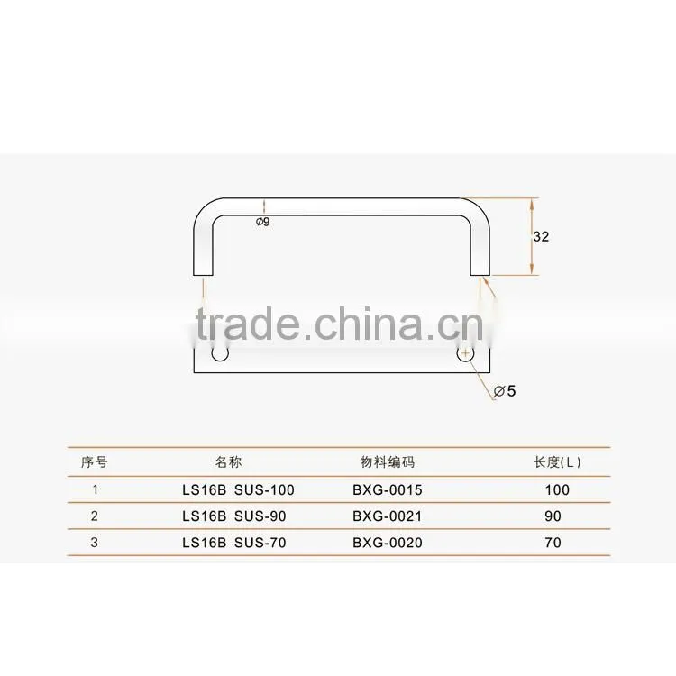 China manufacturer sale LS16B Stainless steel handle for bathroom
