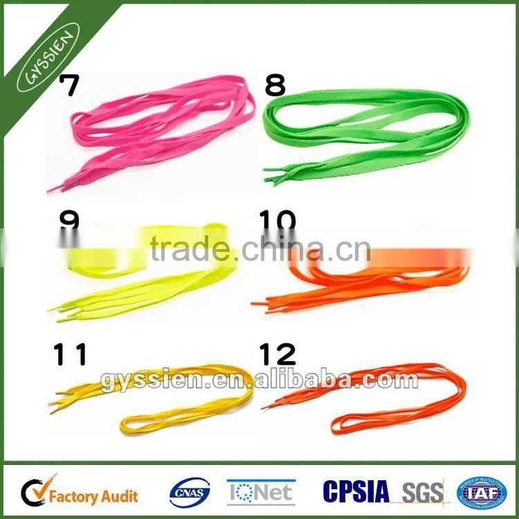 fabric shoe laces with printed logo