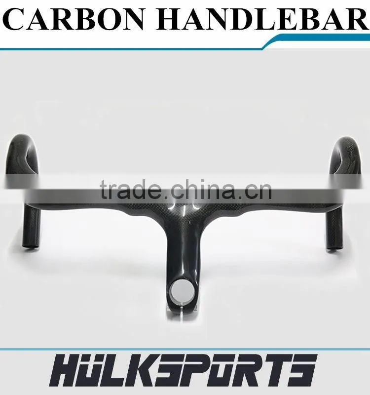Factory Directly Supplier Carbon Road Handlebar 3K Glossy Finishing 420 mm * 90/100/110 Road Handlebar 700C Road Handle Bar