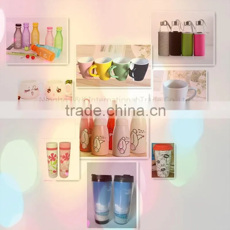 hot sale 500ml double wall plastic tube cup/promotional plastic cups