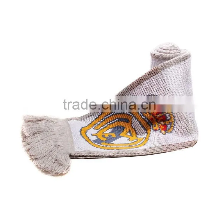 custom design acrylic football soccer fans scarf