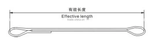 10T double flat polyester web sling