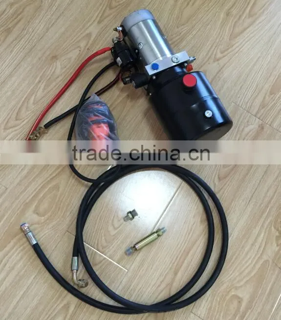 manufacturer Hyva type double acting telescopic hydraulic cylinder trailer hoist