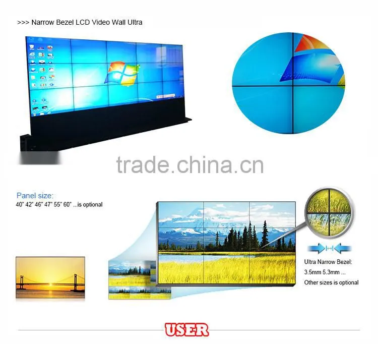 Large size 46 inch HD TFT LCD video wall