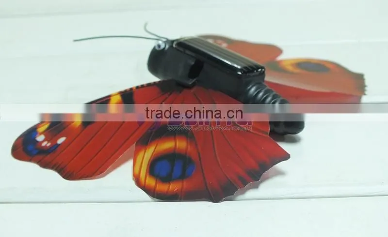 Inner Motor Drive Keep Butterfly Fan Color Wing Flying Best Solar Insect Beast Toys