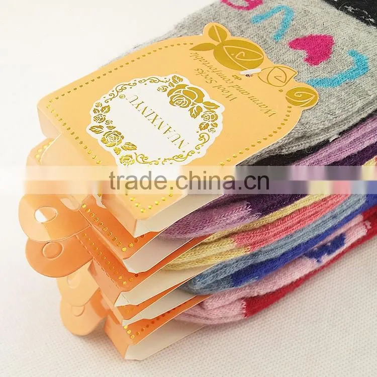 5 Pairs Women's Multi Color Wool Winter Socks
