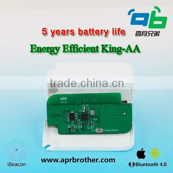 China Bluetooth 4.0 iBeacon Support IOS And Google Eddystone smallest iBeacon with AA battery holder ibeacon