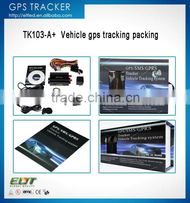 TK103-A+ GPS chip fuel alarm SMS GPRS vehicle tracking system