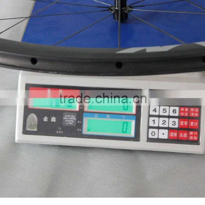 ICAN 700c road disc brake carbon wheel,bicycle carbon wheelset 50mm CX-Ray spokes V brake 50c