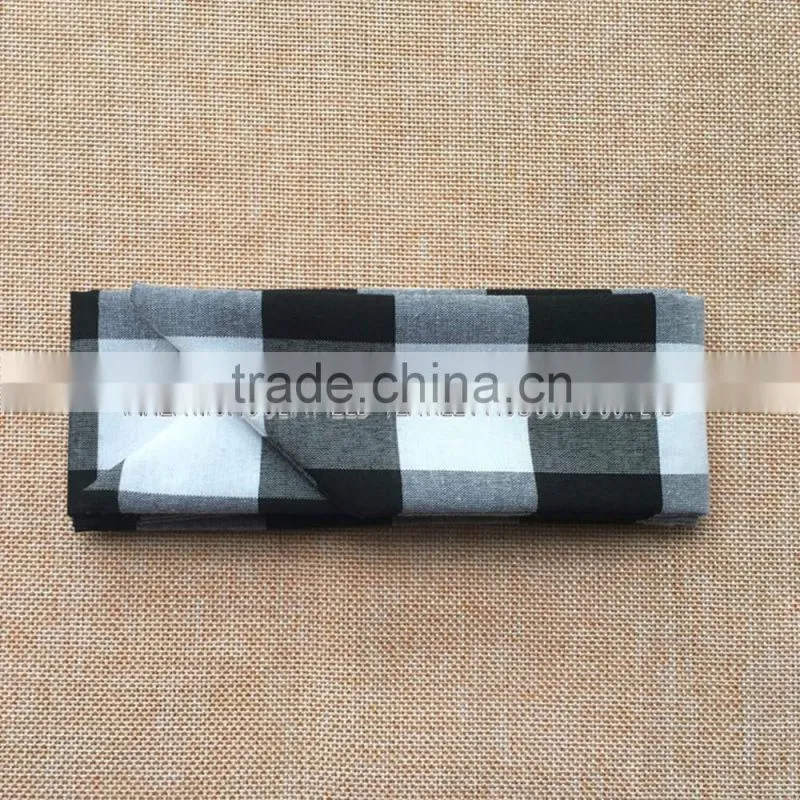 Black Buffalo Check Baby Headwrap