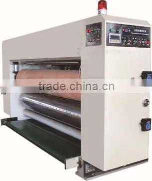 Auto printing slotting and rotary die cutting machine carton making machine