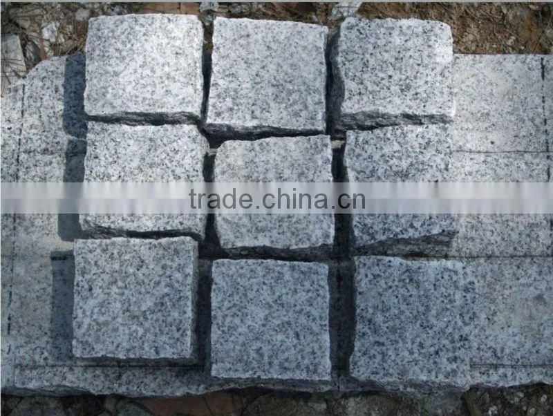 natural split granite cubestone 10*10cm for paving