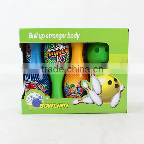 22cm Smile face bowling set sport toy for kids with 6 bottles and 1 ball