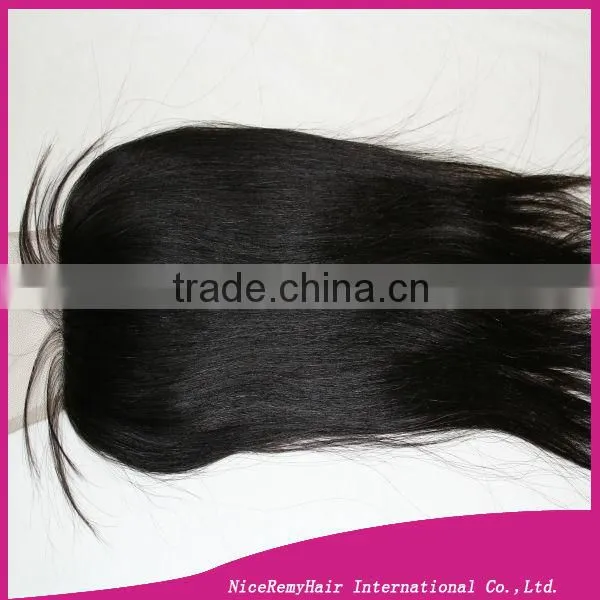 100% virgin brazilian human hair silk top lace closure 5*5