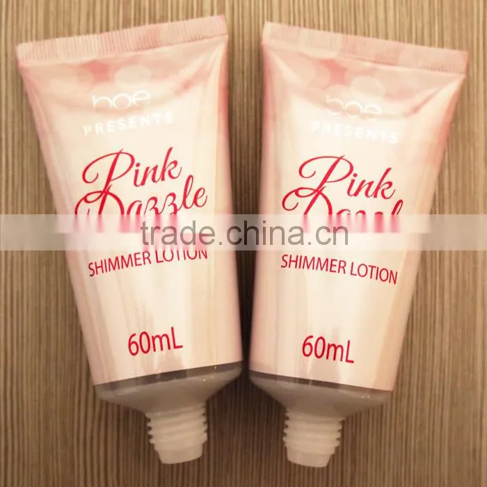 Customized 60ml plastic tube for cosmetics packaging