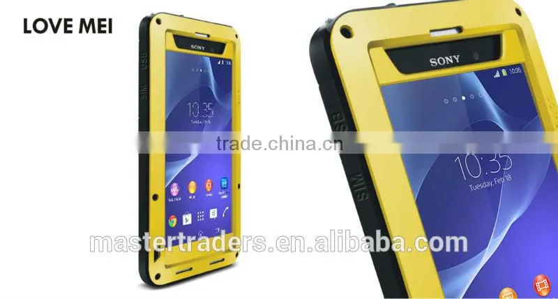 Original Love Mei Waterproof and shockproof Aluminum Case for Sony Z2 MT-2269