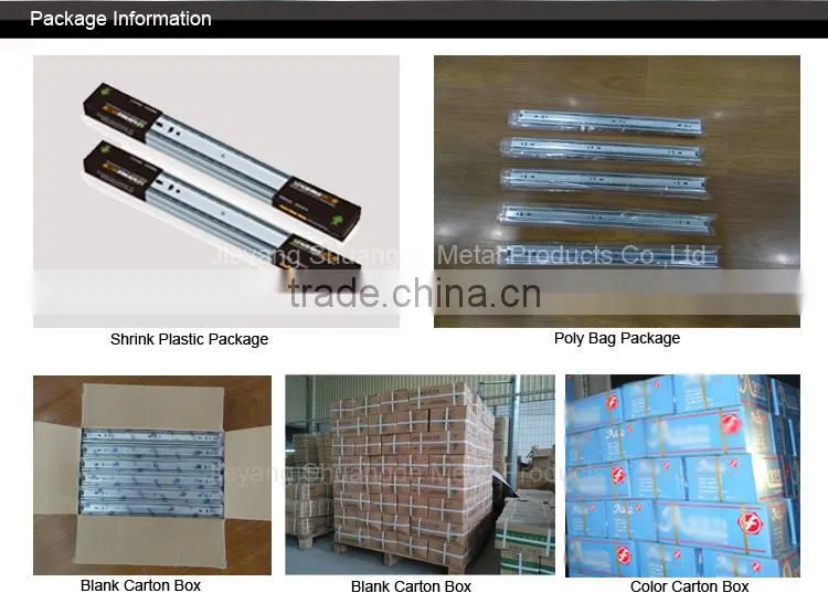 king slide drawer slides/roller drawer slide/telescopic channel drawer slide