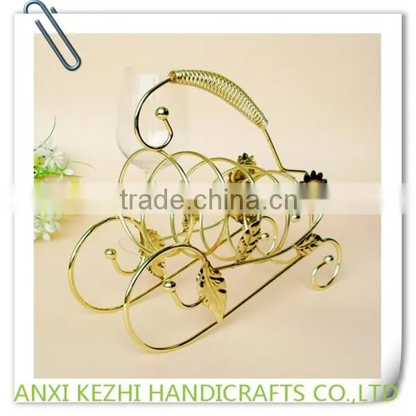 KZ9-60012 Bottle Frame, Wrought Iron Creative Sunflower Wine Rack Table Decoration